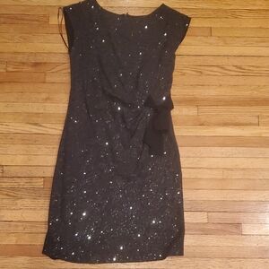 Taylor Black Sequin Mini Dress